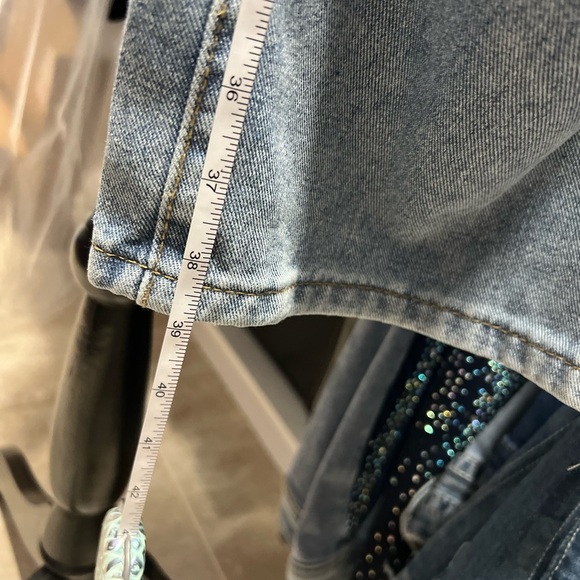 ๐๐ฅNWOT-SEXY High Waist Ripped Wide Leg Jeans SZ 27๐๐ฅ - Picture 8 of 9